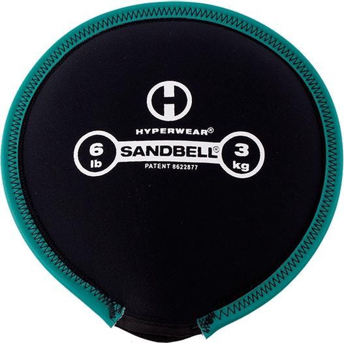 Hyperwear SandBell 3 kg (6 lbs) - groen