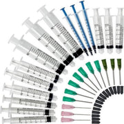 Pakket met 15 spuiten - doseerspuiten - injectiespuiten 20 ml * 10 ml *5  ml * 3  ml * 1 ml