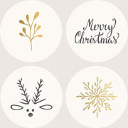Duni Servetten Chic Xmas 3-laags 33 X 33 Cm Papier Beige 20 Stuks