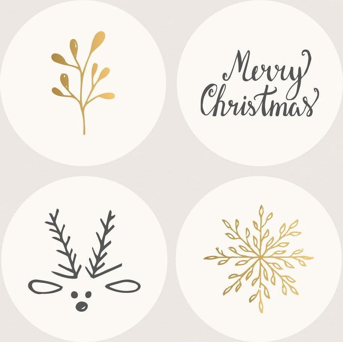 Duni Servetten Chic Xmas 3-laags 33 X 33 Cm Papier Beige 20 Stuks