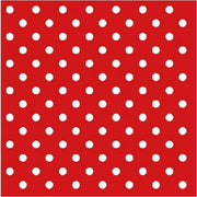 20 stuks rode servetten met witte stippen 33 x 33 cm - Papieren wegwerp servetjes - Rood/wit/stippen/spaans- feest artikelen - feest decoraties