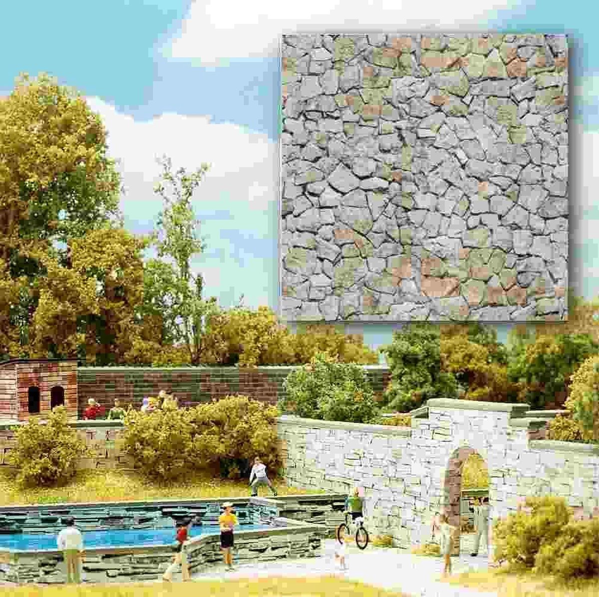 Busch - Dekopl. Naturstein H0/tt (Bu7422)