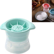 Home Sferische Ice Lattice Whisky Wine Ice Cube Maker Siliconen Trays Mold met Cover (Mintgroen)