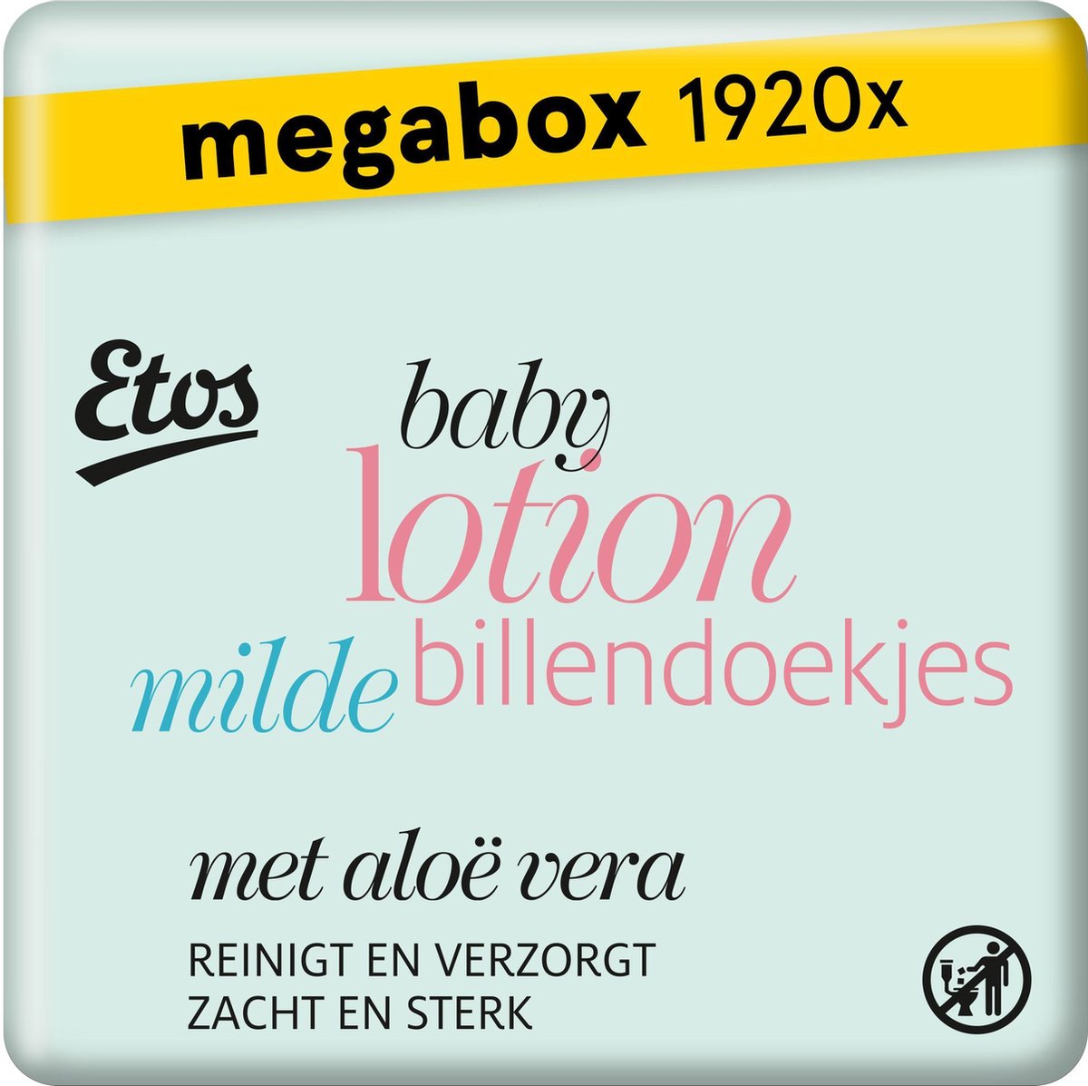 Etos Baby Lotion Mild Billendoekjes Megabox - 1920 stuks (24x 80 stuks)