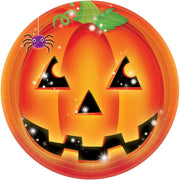 AMSCAN - 8 Halloween pompoenborden - Decoratie > Borden