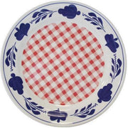 Boerenbont Bonter Plat Bord - Ø 25.5 cm - Rood
