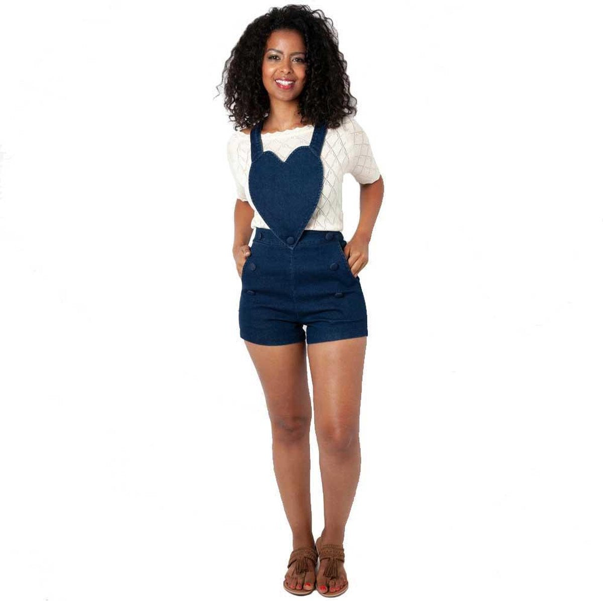 Voodoo Vixen Jumpsuit -S- Rosie Blauw