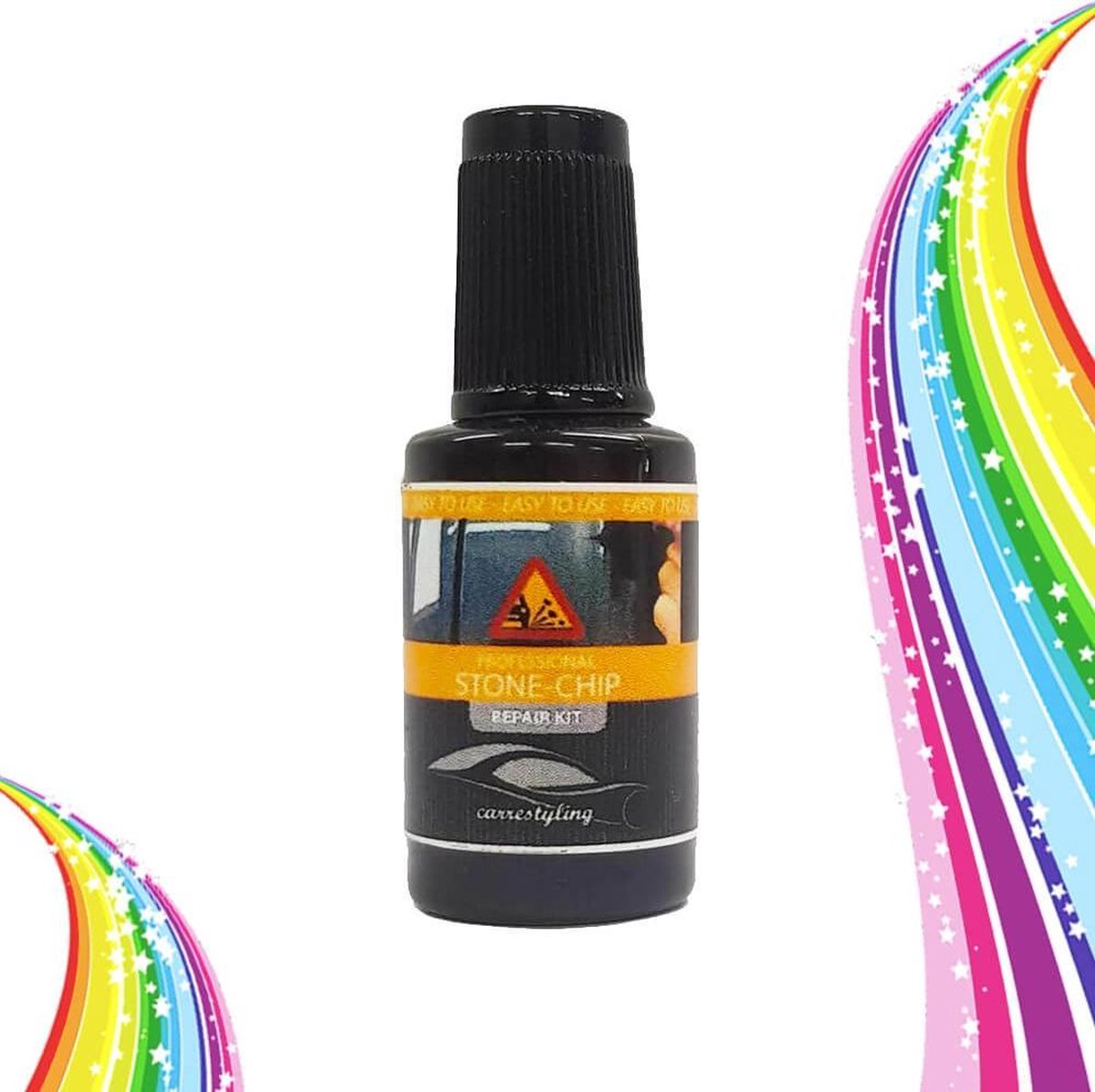 SRS Lakstift FIAT Kleurcode 524 - Giallo Chic Metallic - 1Laag Systeem Hoogglans - Snel Drogend - 20ml