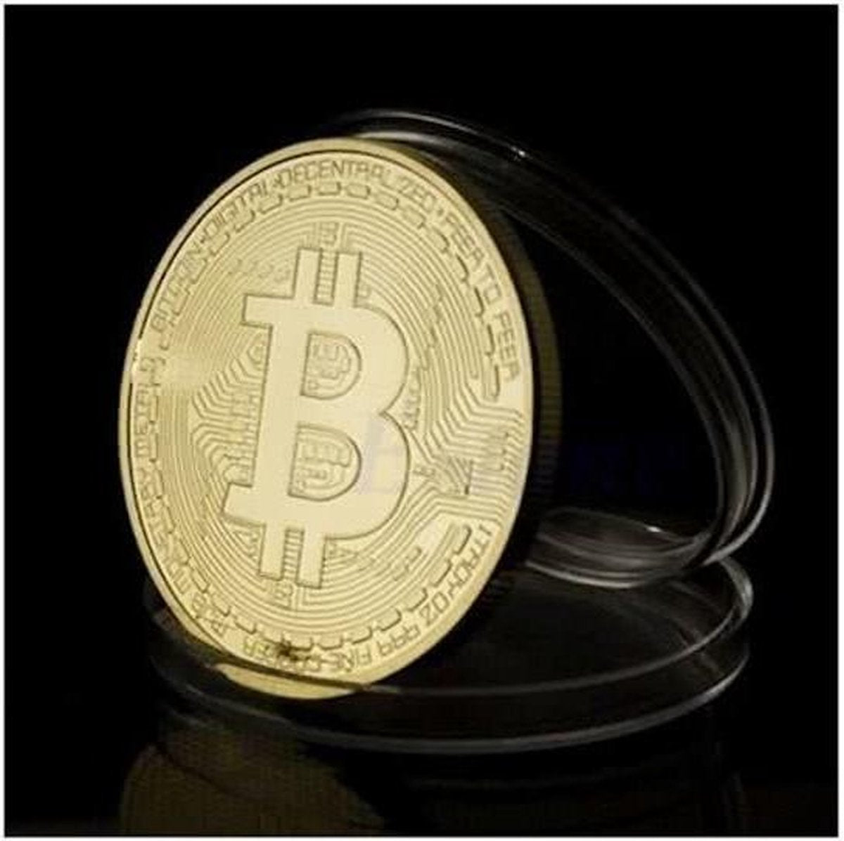Bitcoin Munt - Goud Kleur - 1 st - Heble