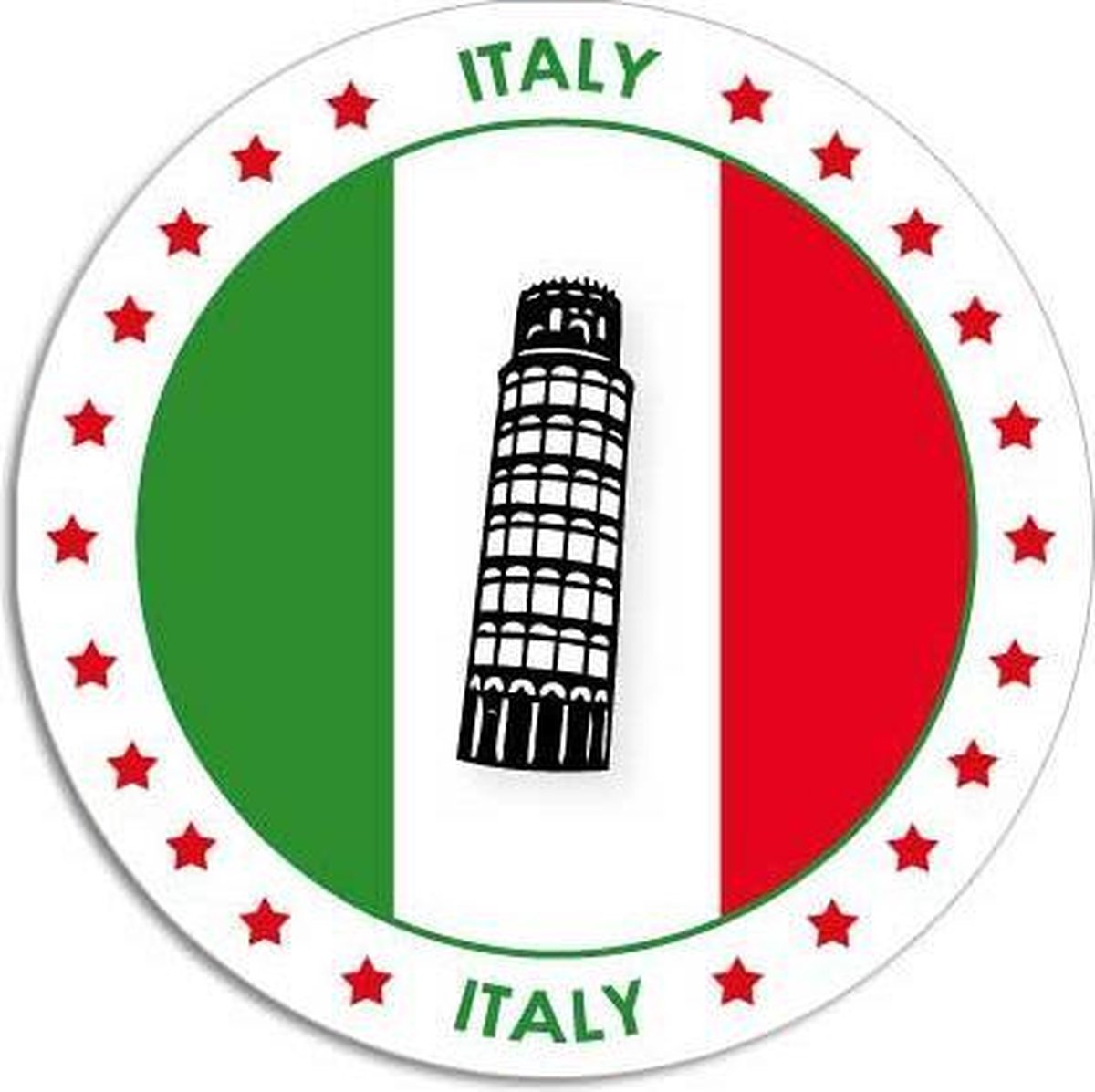 Italie sticker rond 14
