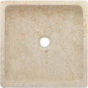 vidaXL Gootsteen 40x40x10 cm marmer crèmekleurig  VDXL_149168