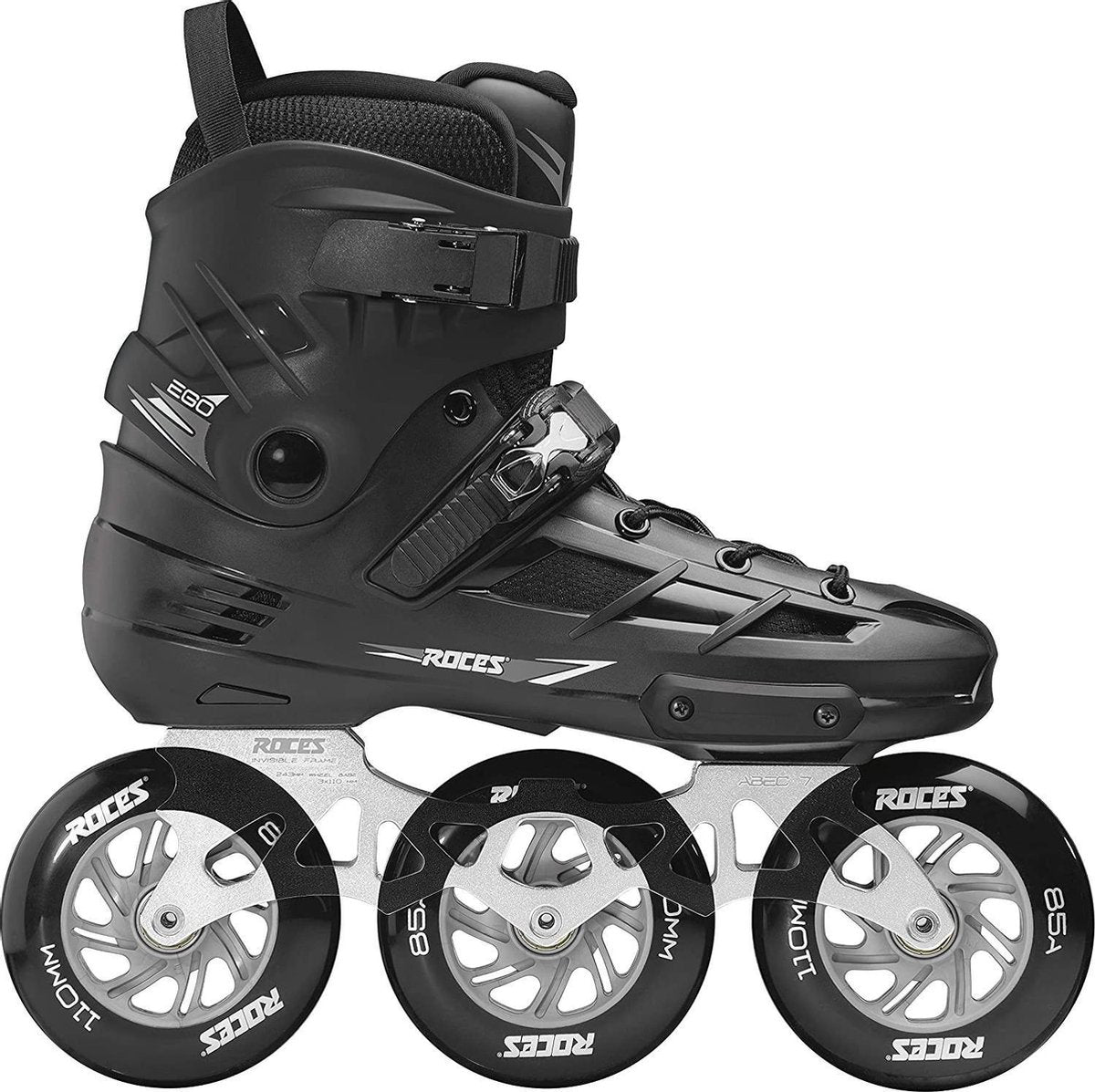 ROCES Inlineskates Unisex EGO TIF 3x110 - Zwart/Zilver 43