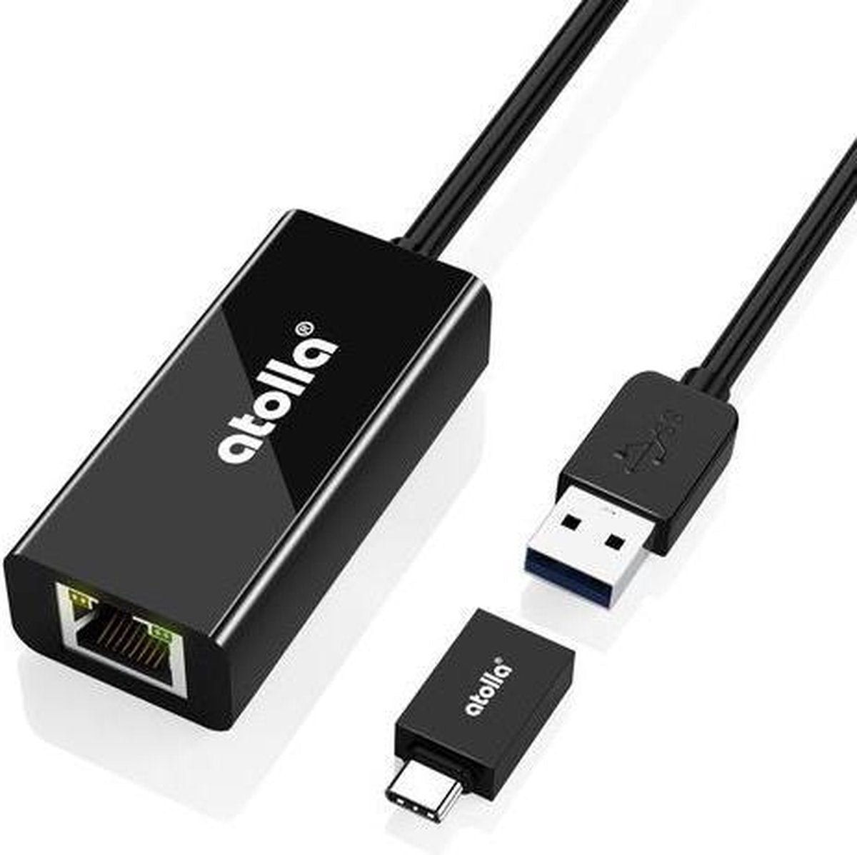 NÖRDIC Atolla A2 Nintendo Switch naar ethernet Giga netwerkadapter - Zwart