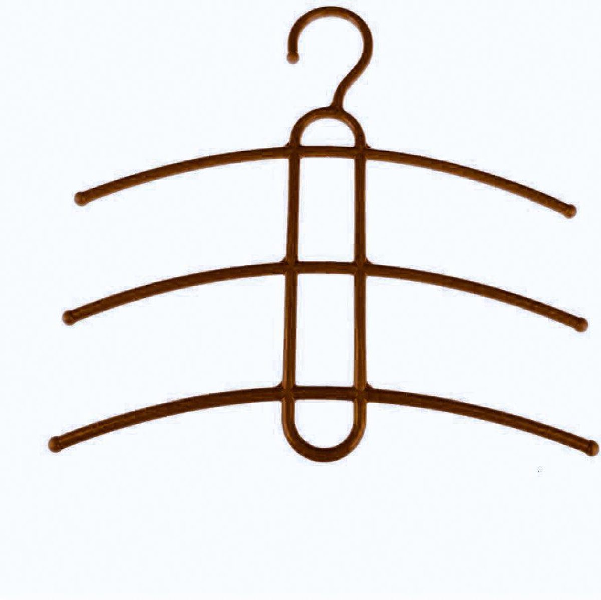 Kledinghanger - 4 Pack - Bruin