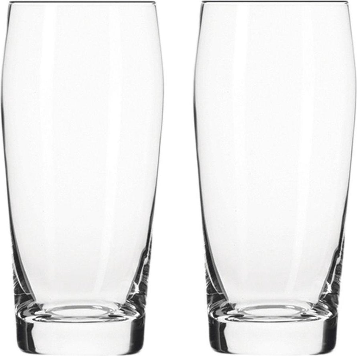 12x stuks grote fluitjes bierglazen van 500 ml