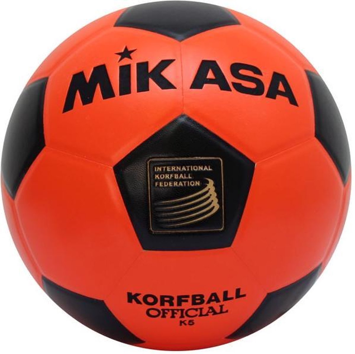 Mikasa K-5 Korfbal - oranje/zwart - maat 5