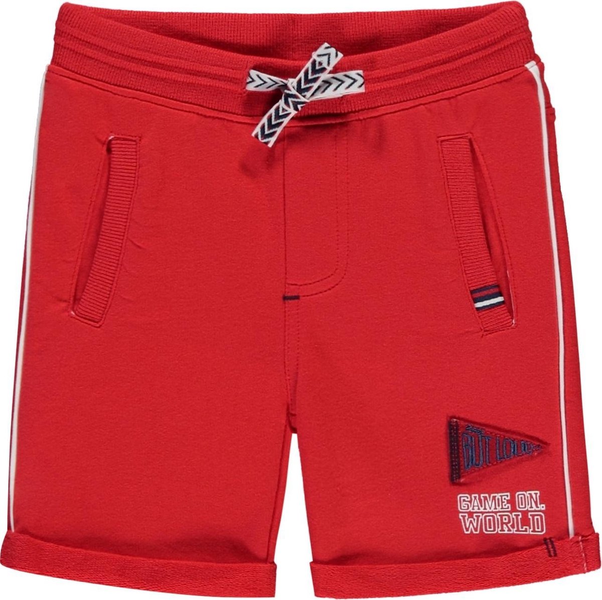 Quapi Mini Sweatshortje Roas - Rood - Maat 68