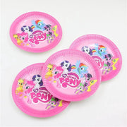 My Little pony verjaardags borden 10 stuks