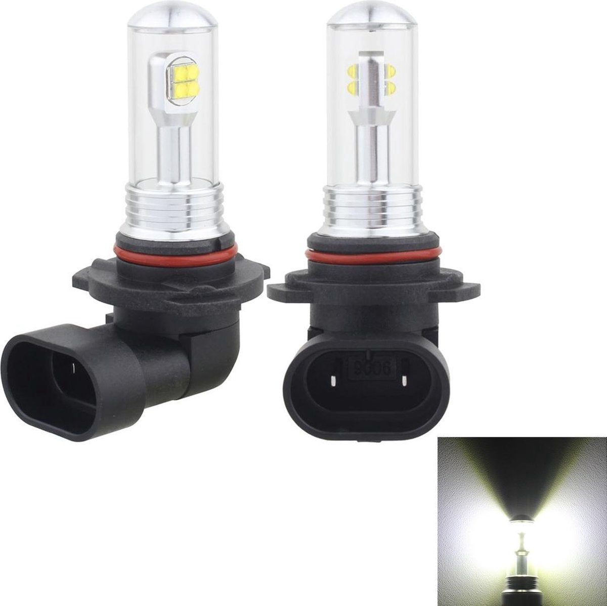 2 STUKS 9006 40W 800 LM 6000K 8 CREE LED's Auto mistlampen