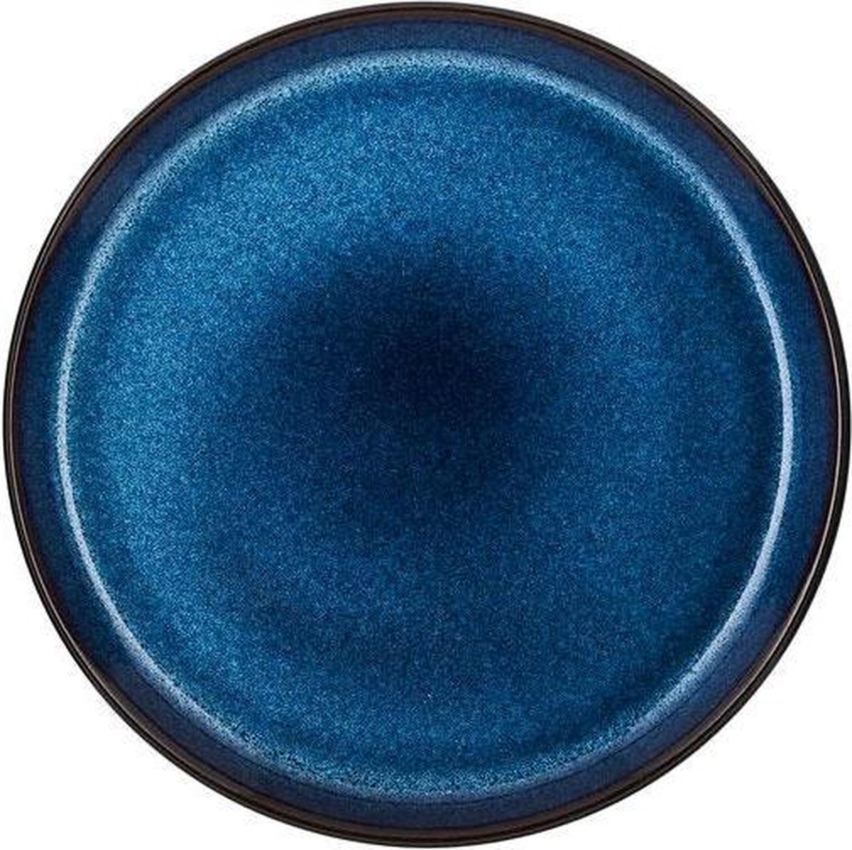 Bitz - Plate dia 21cm Black/darkblue