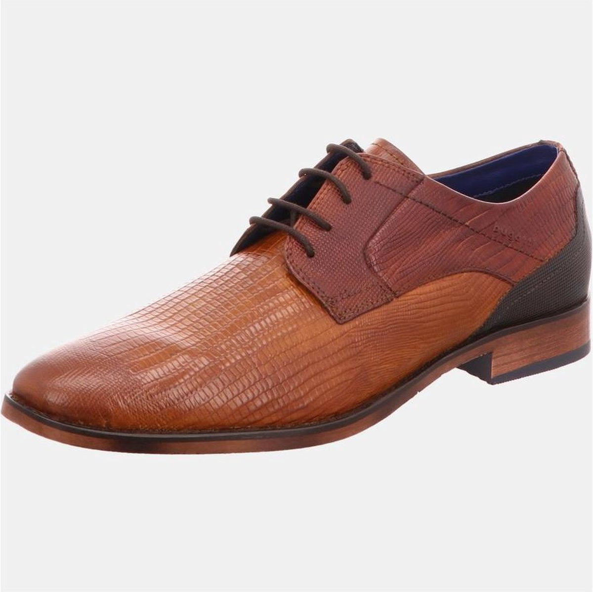 Bugatti heren veterschoen. - Cognac - Maat 46