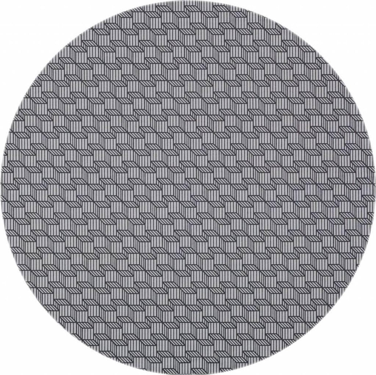 MixMamas Rond Tafelkleed Gecoat - Ø 140 cm - Antraciet grijs