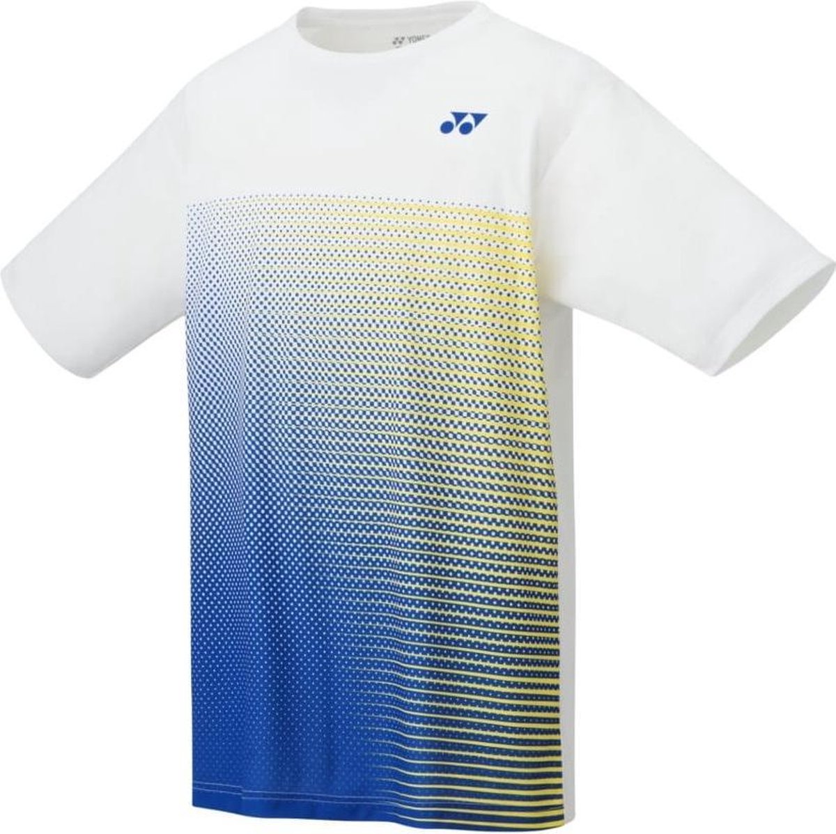 Yonex Tennisshirt Tourn Heren Polyester Wit/blauw Maat Xl