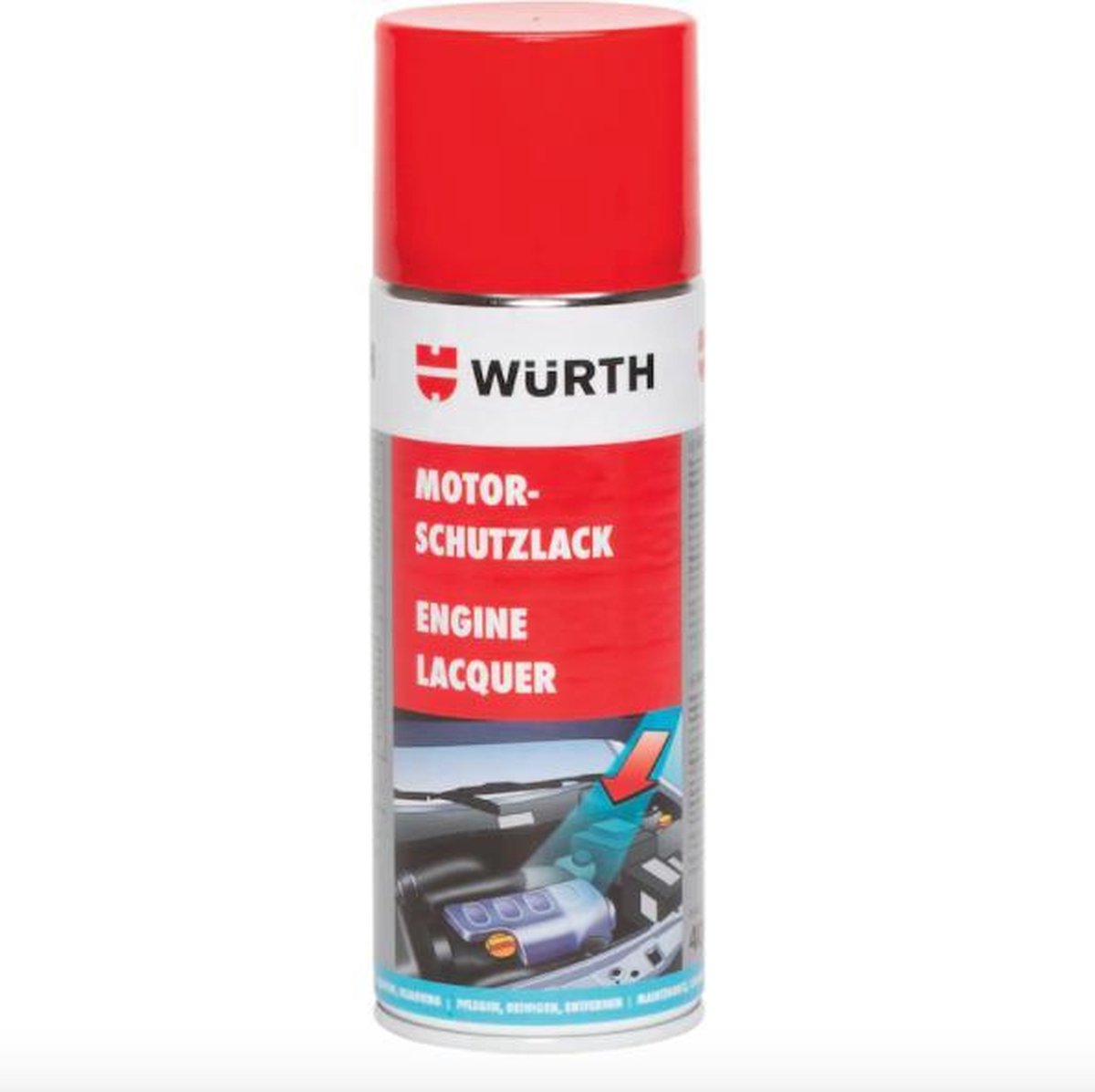 WURTH BESCHERMENDE MOTORLAK - MOTORBESCHERMLAK 400 ML