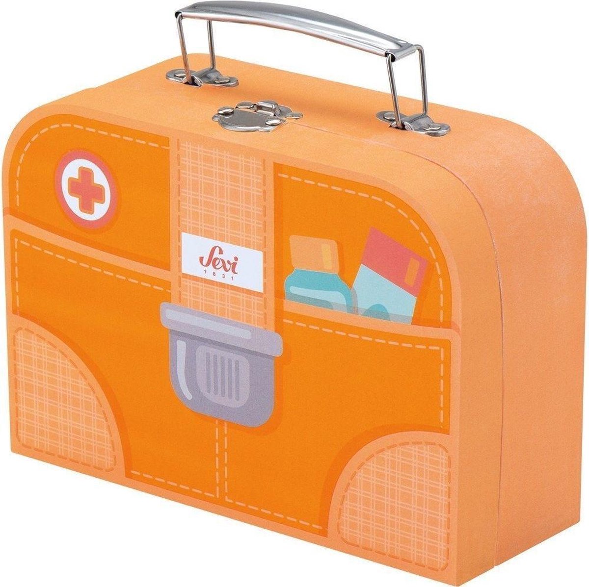 Sevi Dokterskoffer Set 10-delig Oranje 20 X 15 X 8 Cm