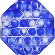 Pop it van By Qubix - Pop it fidget toy - Achthoek - TieDye  Blauw