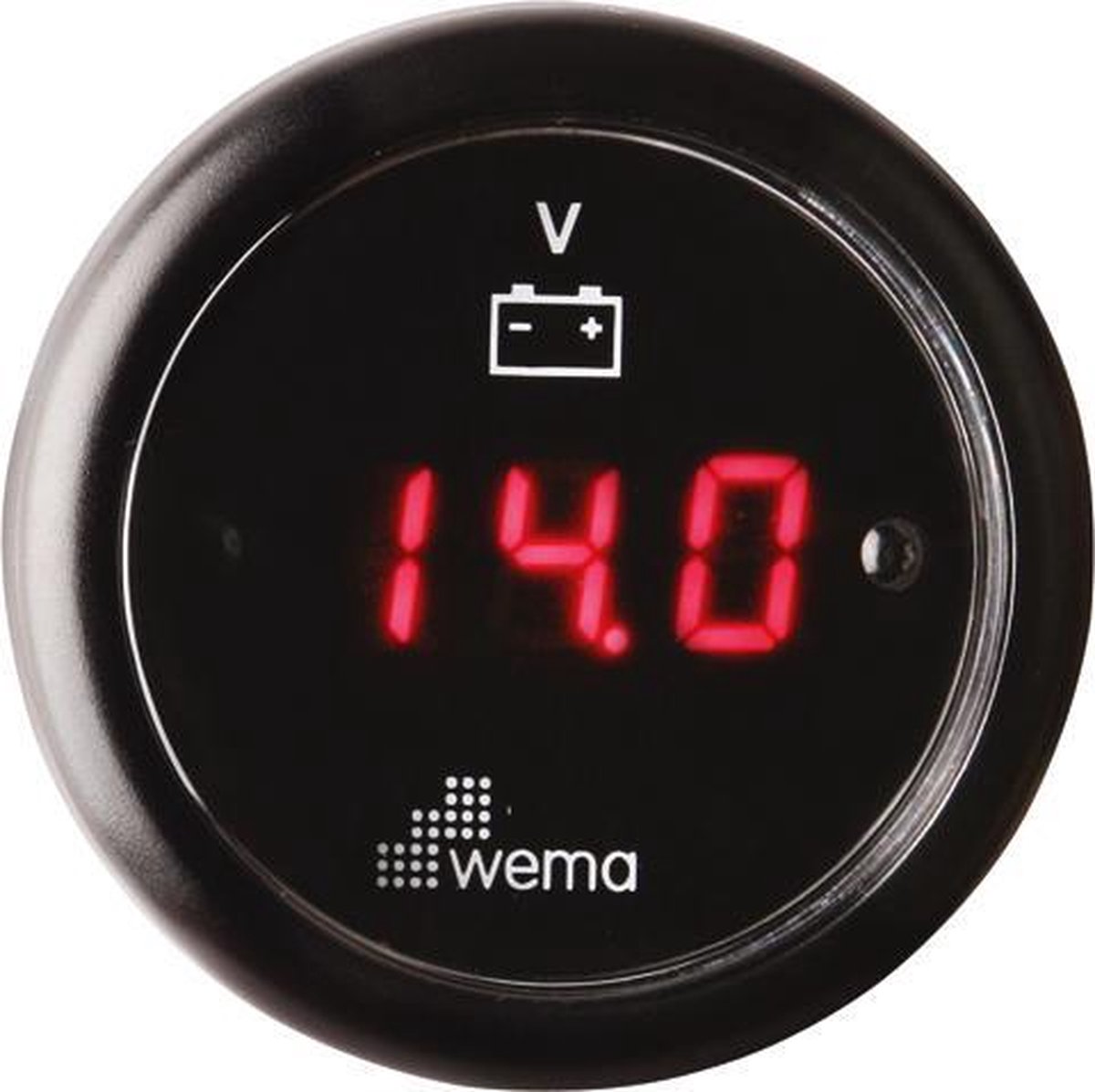 WEMA AANWIJS INSTR. ZWART VOLT LED