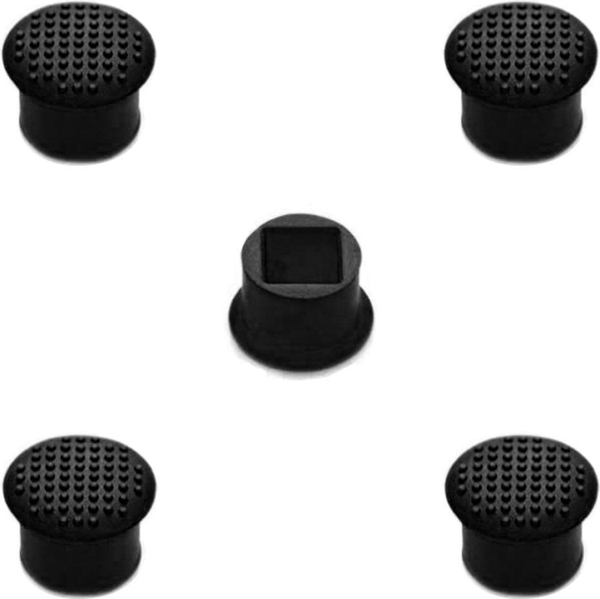 MMOBIEL 5 Stuk Rubber TrackPoint CapsToetsenboard Muis Zwart Laptop Pointer