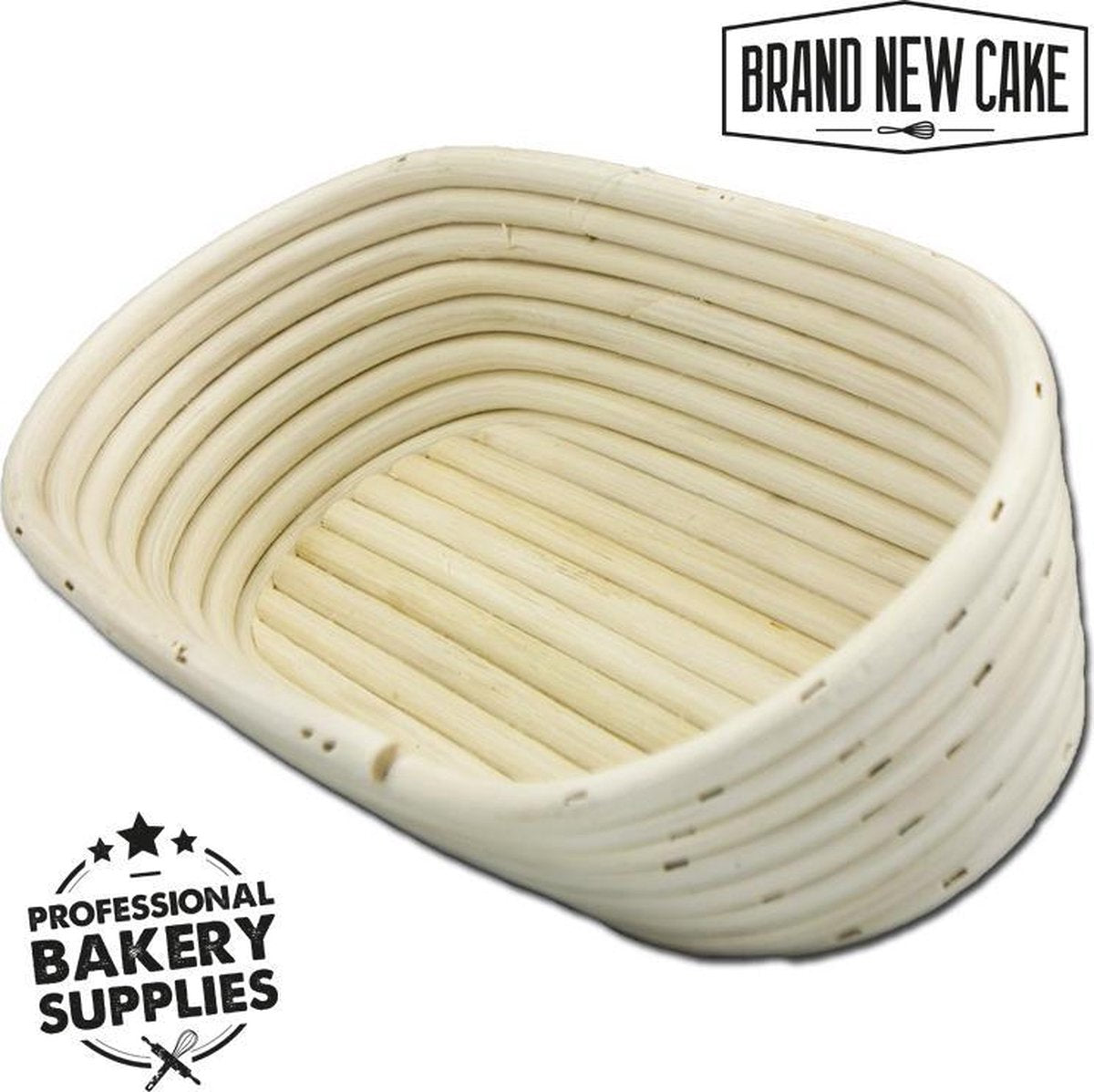 BrandNewCake Rijsmandje Riet Ovaal 30x15cm (700 tot 900 gram deeg) - Banneton voor Deeg Rijzen en Brood Bakken