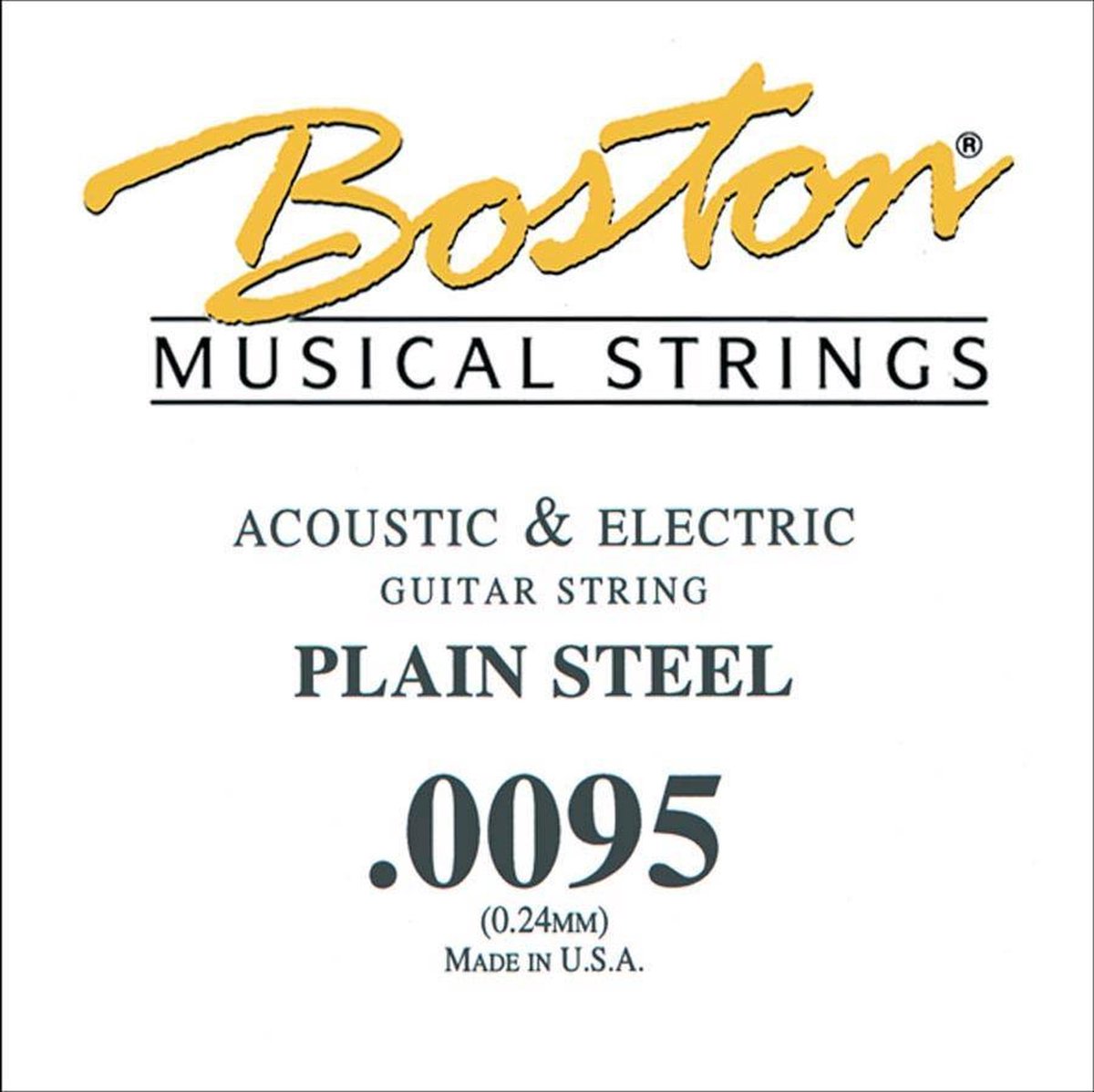 Snaar elektrische/akoestische gitaar Boston BPL-0095 Steel .0095