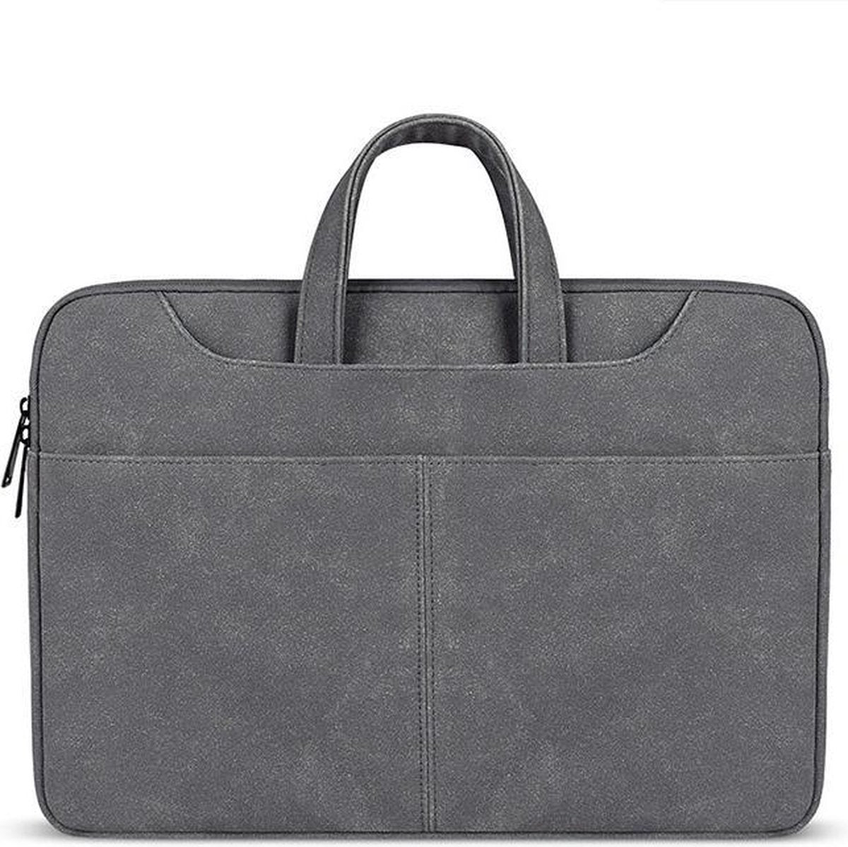 Mobigear Zand Leather Laptop Sleeve / Tas 15.6 inch Donker Grijs
