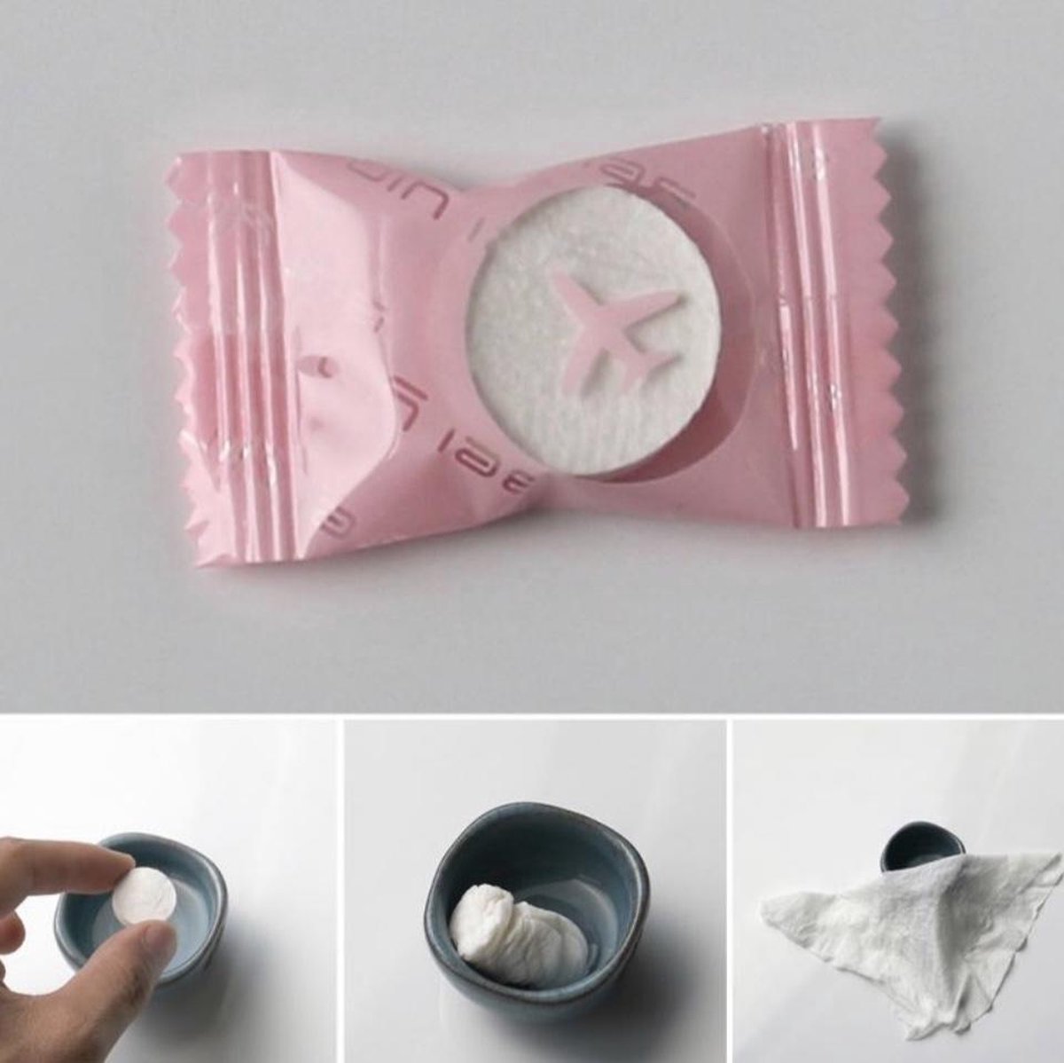 Hygiëne doekjes in tablet van Versteeg® | doekjes tabletvorm | reisdoekjes | klein en handig voor onderweg | set van 4 stuks