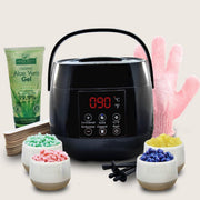 Senpurna® Wax Apparaat PREMIUM set zwart incl. 800 gram Wax Beans - Aloe Vera Gel - Cadeau - Neusontharing - Neus wax sticks - 20 Wax spatels - Wax Ontharen - Wax Beans - Wax Verwarmer - Wax Heater - Epileren - Harsapparaat - Ontharing