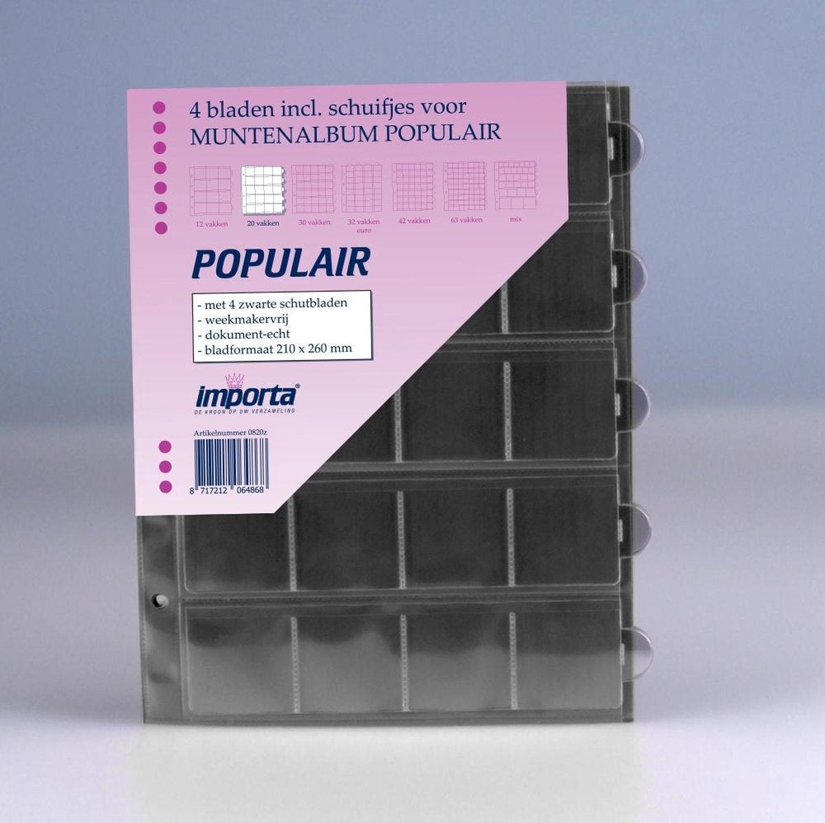 Importa POPULAIR muntbladen incl. schuifjes