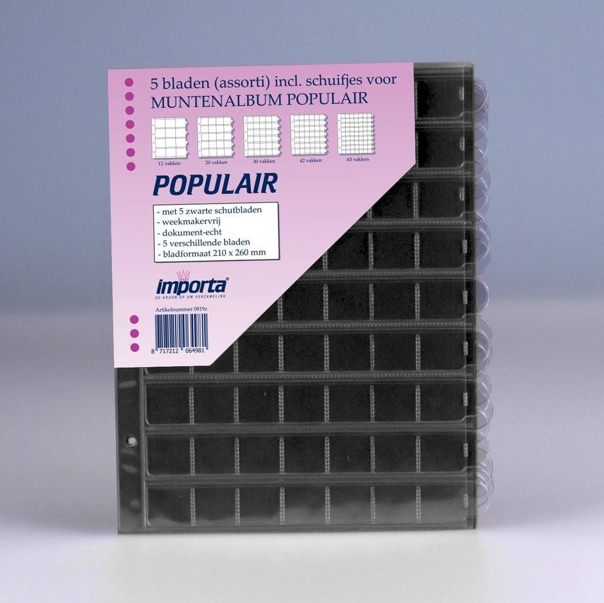Importa POPULAIR muntbladen incl. schuifjes