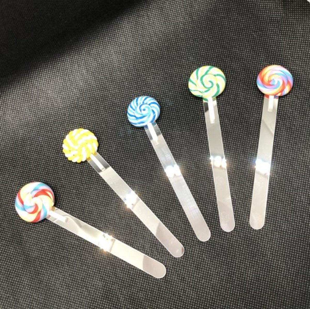 Afstandhouders lolly's - zilver (5 stuks) schrijfhulpmiddelen