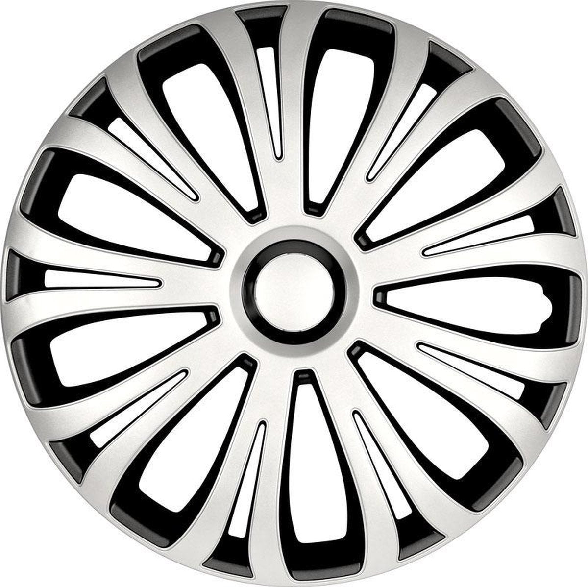 Autostyle Wieldoppen 13 inch Avera Zilver/Zwart - ABS