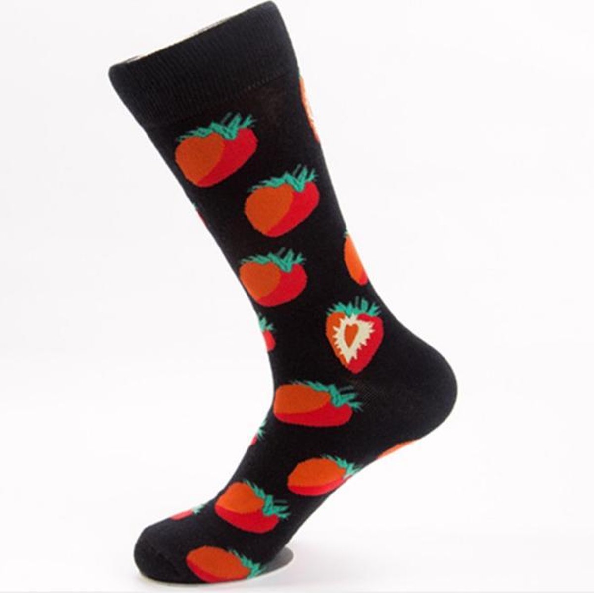 Aardbei sokken - Unisex - One size fits all - Aardbei cadeau - Cadeau voor mannen en vrouwen