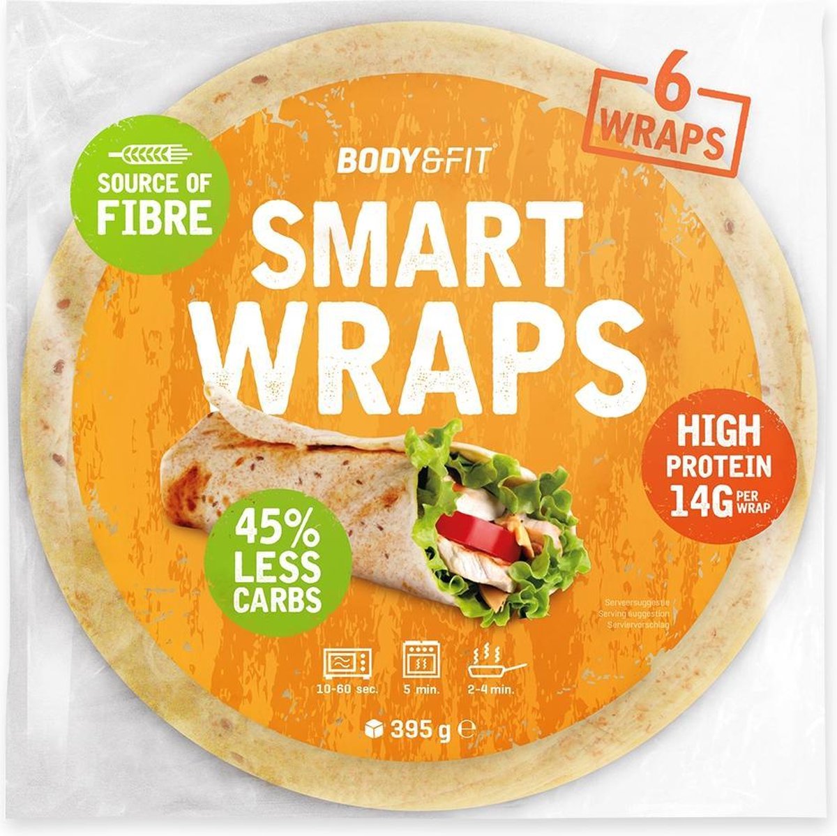 Body & Fit Smart Wraps - Minder Koolhydraten & Eiwitrijk - 1 pak - Original