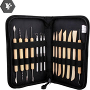 14 delig Klei gereedschap set - boetseer gereedschap - Dubbelzijdig aardewerkgereedschap - Perfect voor polymeer