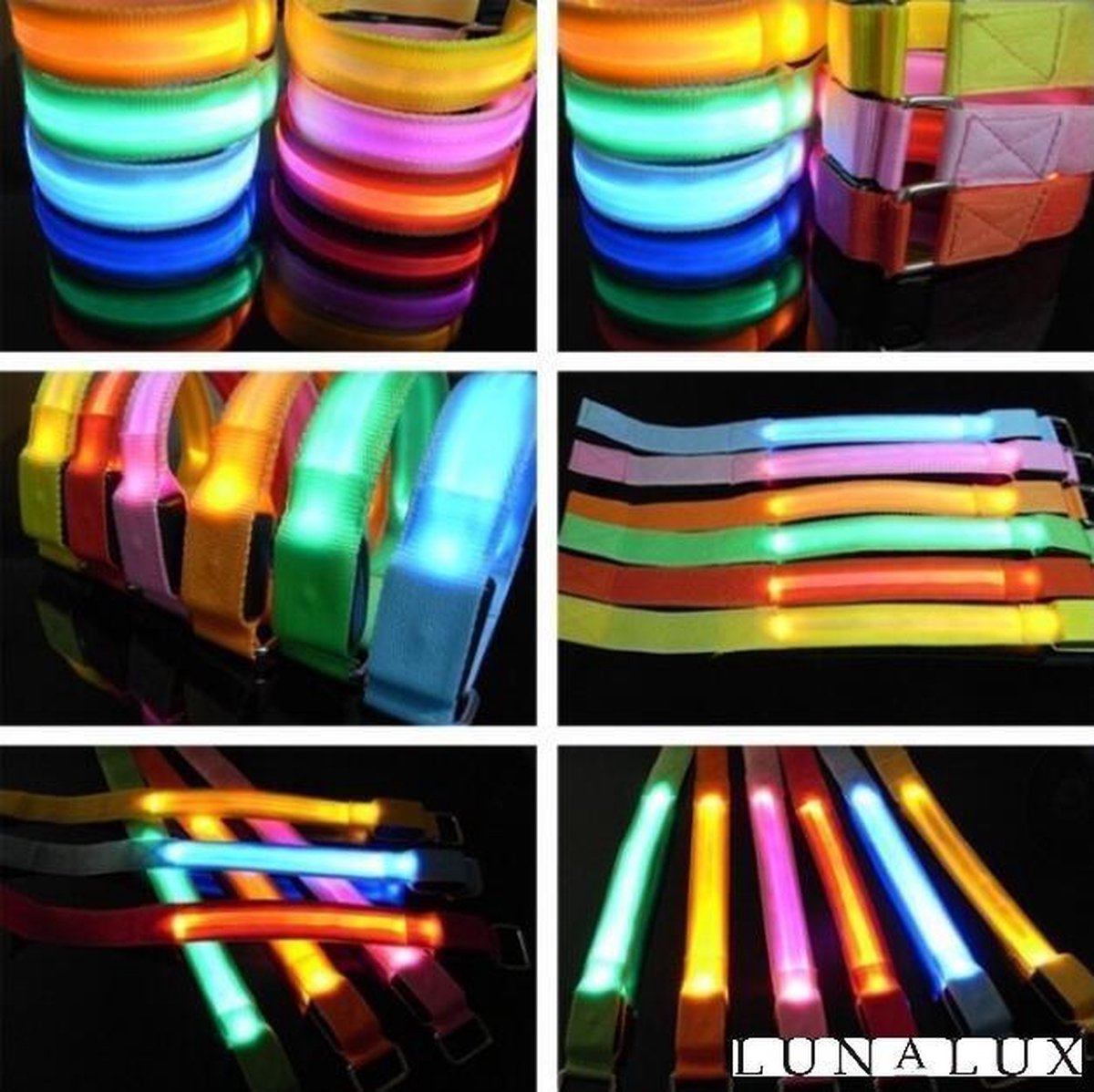 Hardloop armband LED - Lichtgevende band voor hardlopen - Sport armband - Reflecterende band - Groen - nummer 4 -  Sport - Hardloop verlichting
