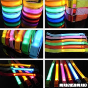 Hardloop armband LED - Lichtgevende band voor hardlopen - Sport armband - Reflecterende band - Groen - nummer 4 -  Sport - Hardloop verlichting