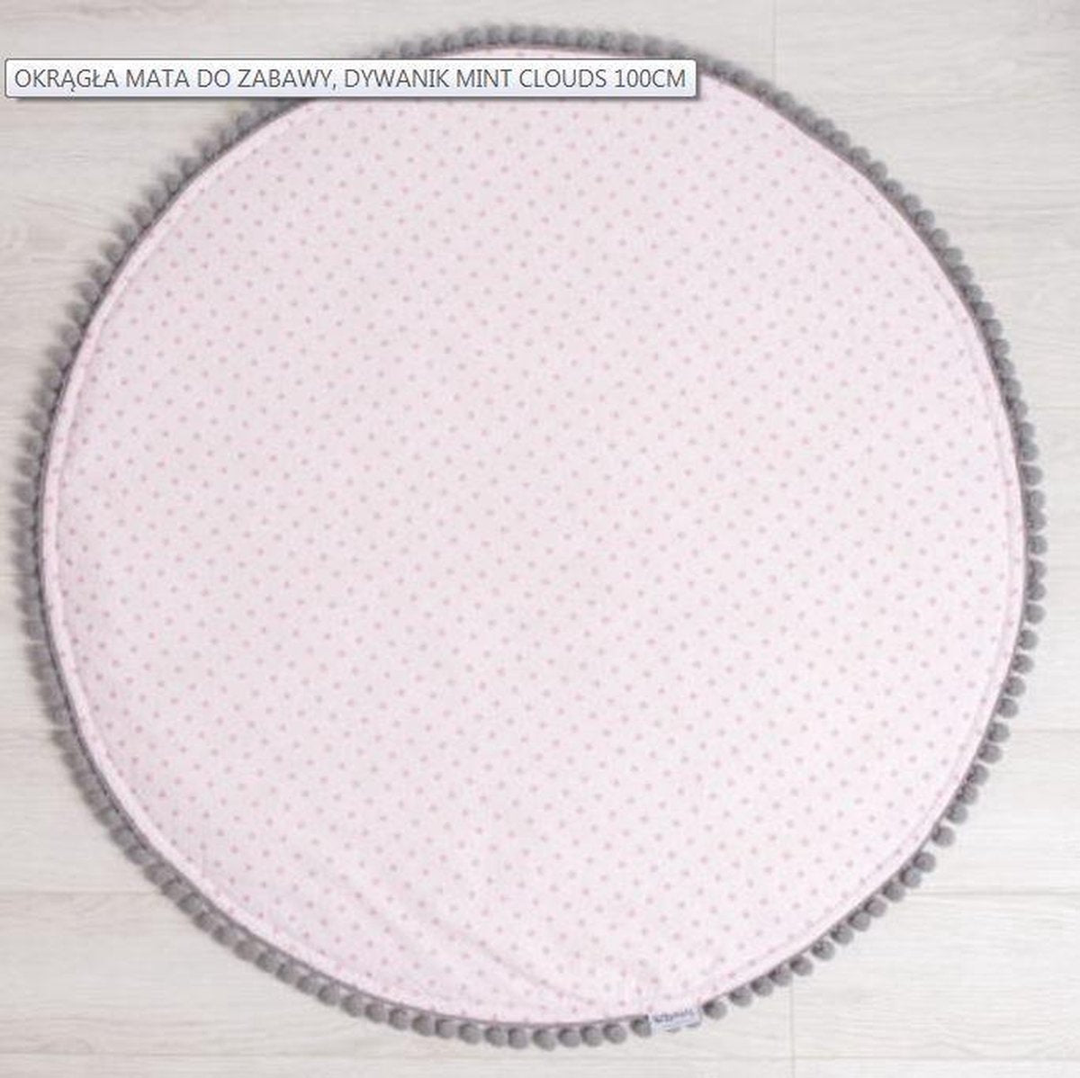 Speelkleed - Speelmat - Speeltapijt - Play Mat - Pink Stars - Ø100cm - Handgemaakt