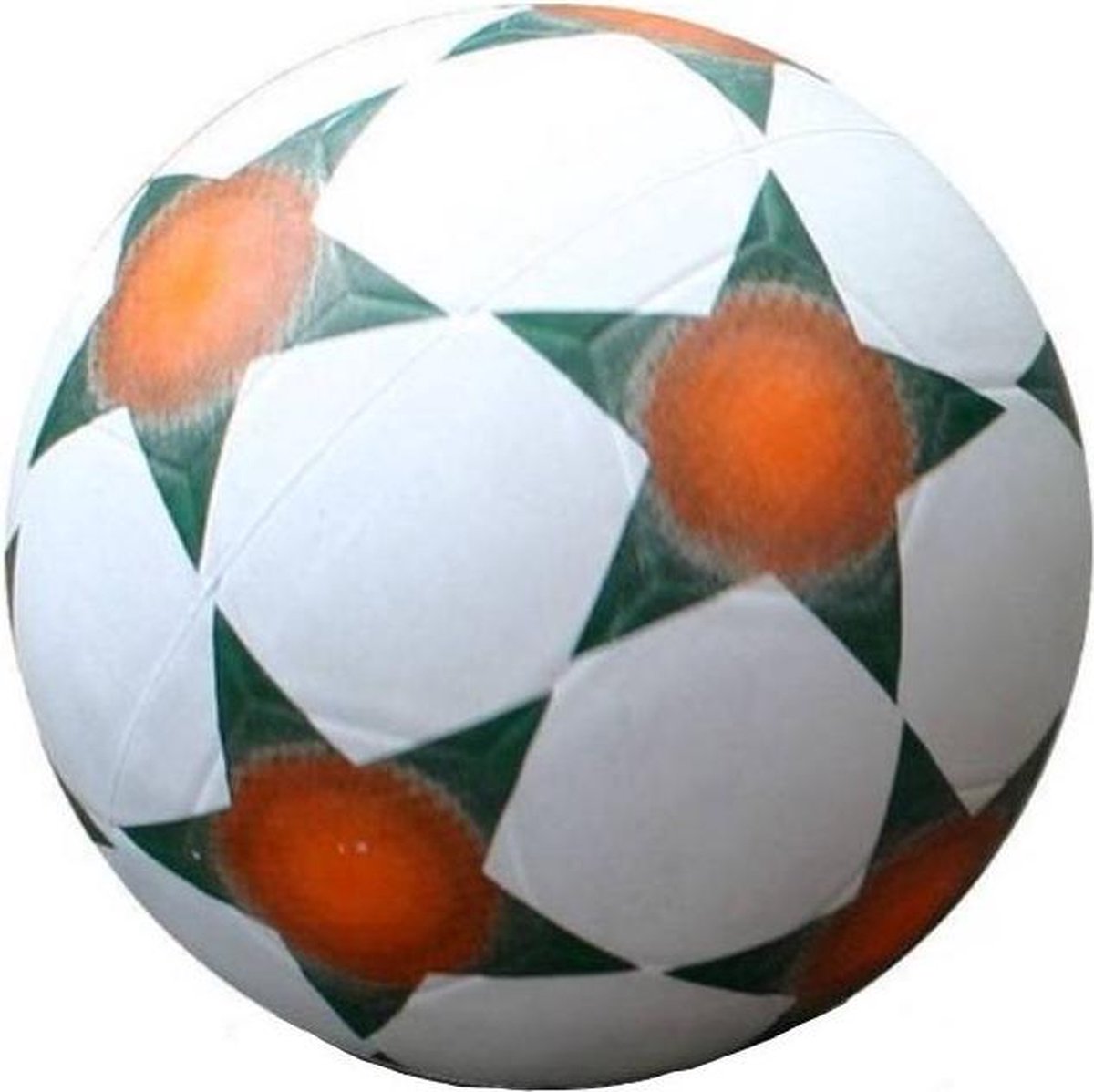 Rubberen Straatvoetbal maat 5 zwart/wit 420 gr