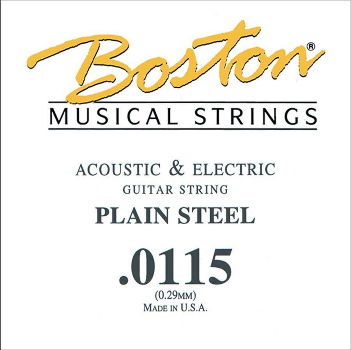 Snaar elektrische/akoestische gitaar Boston BPL-0115 Steel .0115