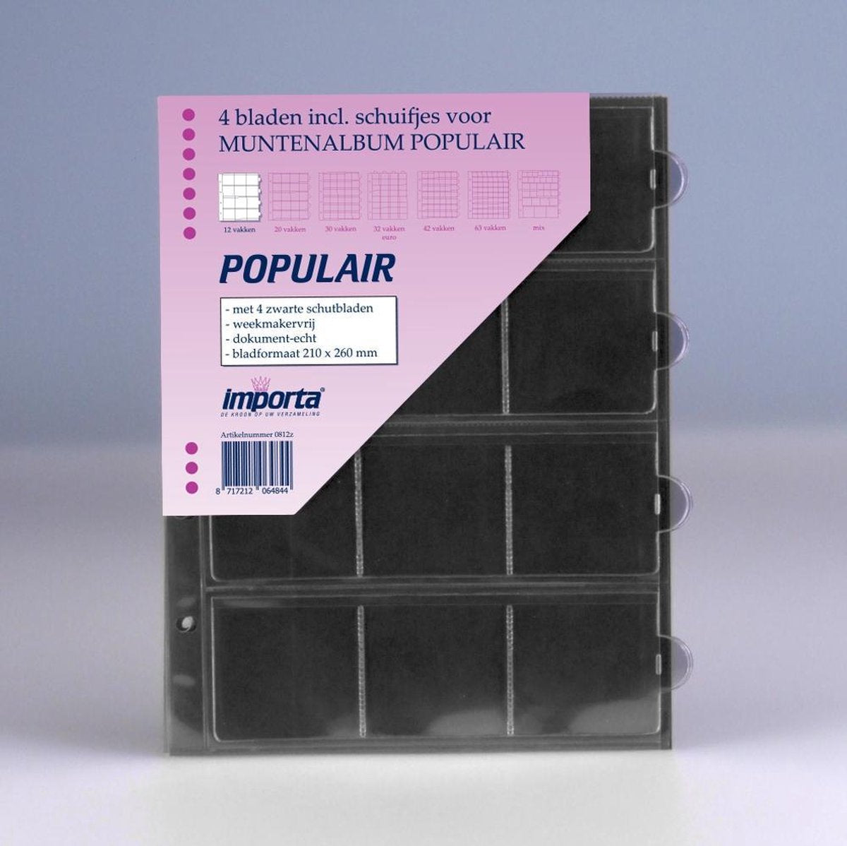 Importa POPULAIR muntbladen incl. schuifjes